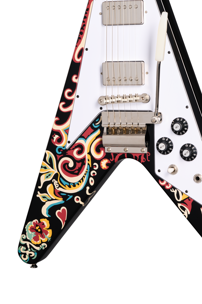 Epiphone Jimi Hendrix 'Love Drops' Flying V - Ebony - One Only