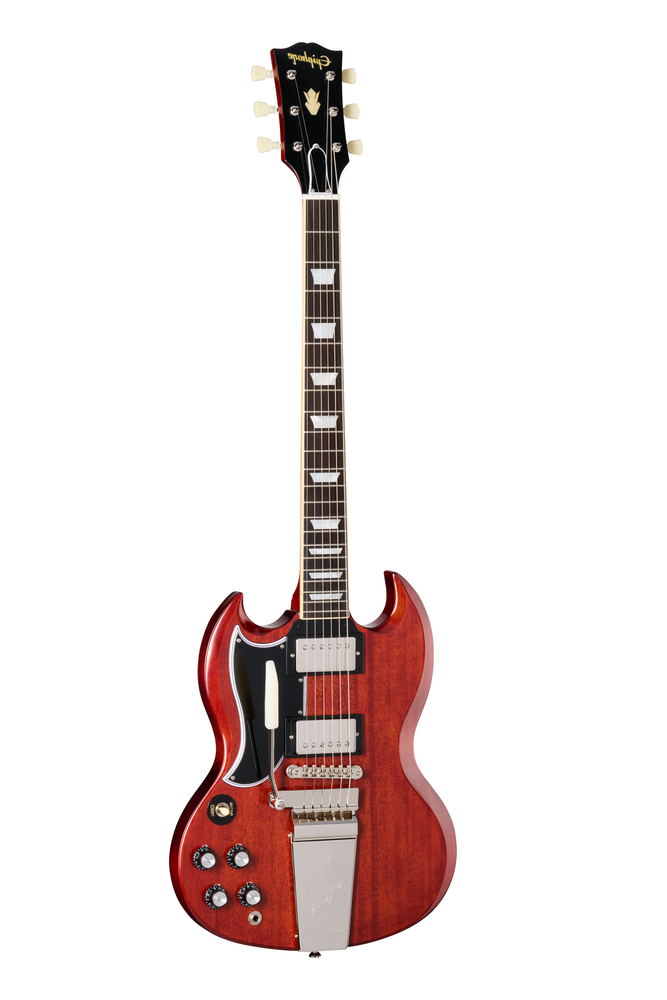 Epiphone 1964 SG Standard Reissue w/Maestro Vibrola - Left Handed - Cherry Red