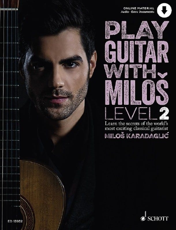 Play Guitar With Milos Level 2 Book & Online Mat