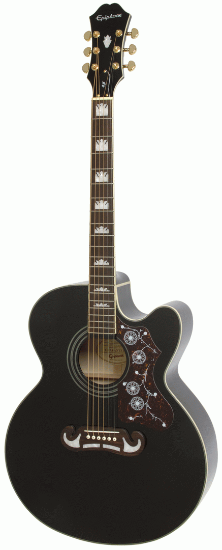 Epiphone J-200EC Studio Acoustic Guitar - Black