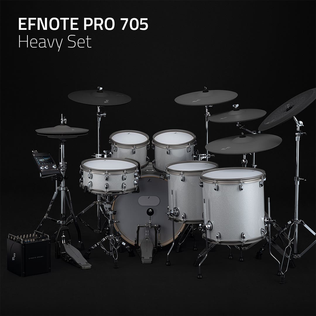 EFNOTE PRO 700 Series Electronic Drum Kit w/Hardware