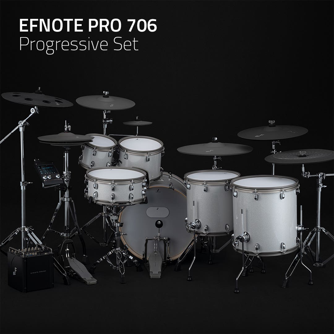 EFNOTE PRO 700 Series Electronic Drum Kit w/Hardware
