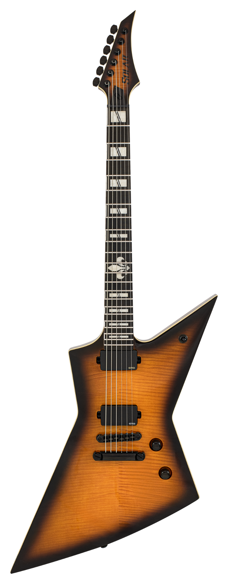 Solar EFR1.6KW Electric guitar - Tobacco Burst Gloss