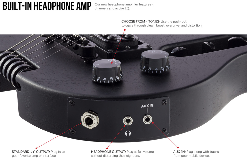 Traveler Guitar EG-1 Blackout - Matte Black