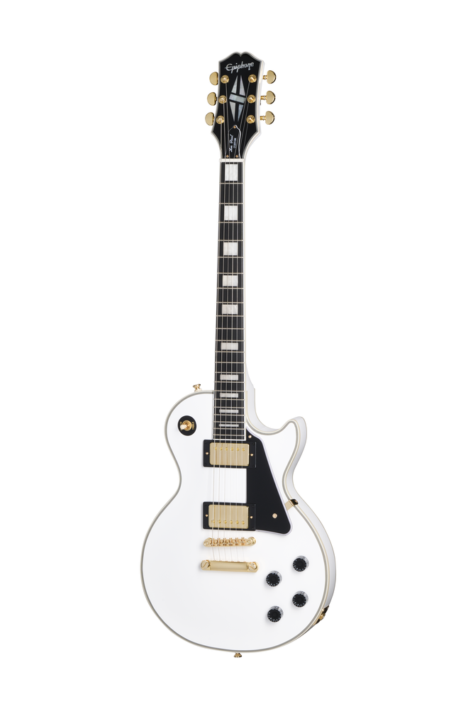 Epiphone Les Paul Custom - Alpine White w/ Premium Gig Bag