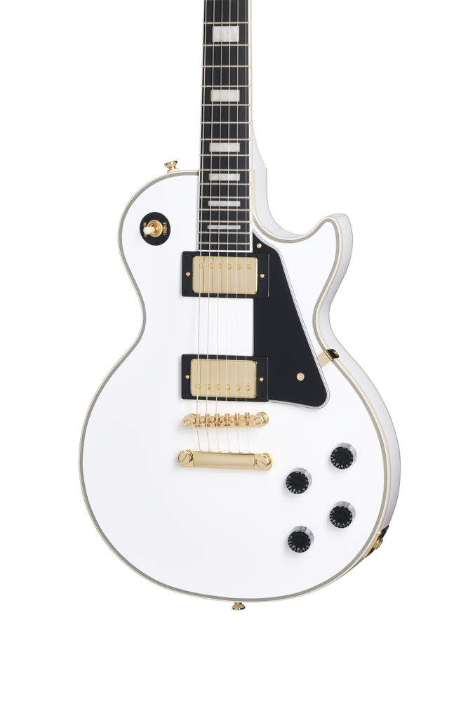 Epiphone Les Paul Custom - Alpine White w/ Premium Gig Bag