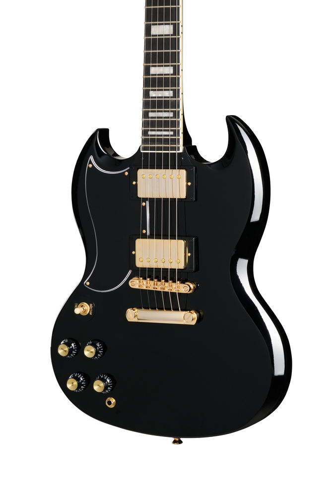 Epiphone SG Custom - Ebony Left Handed w/ Premium Gig Bag