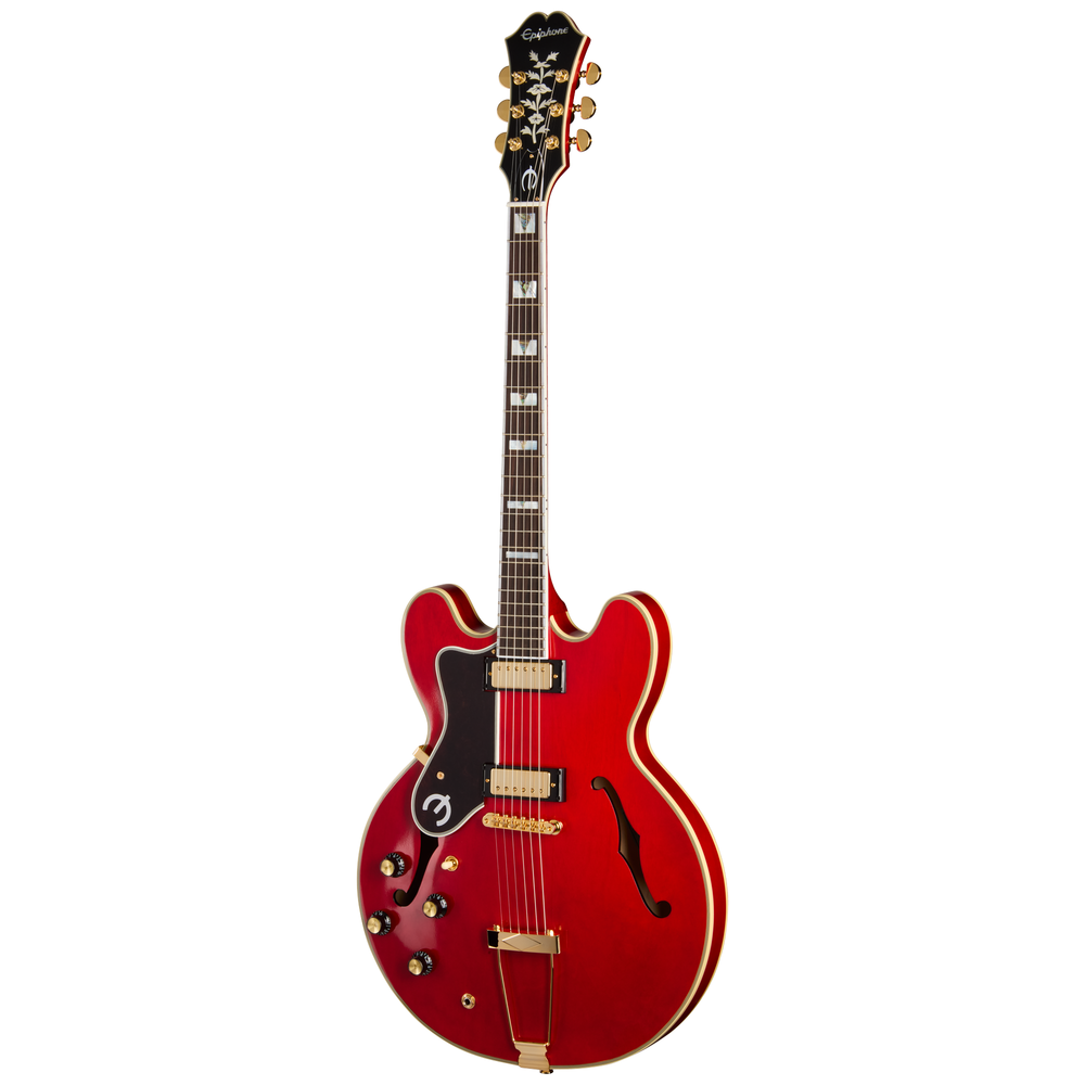 Epiphone Masterbuilt Gem Archer Sheraton - Cherry Red - Left Handed
