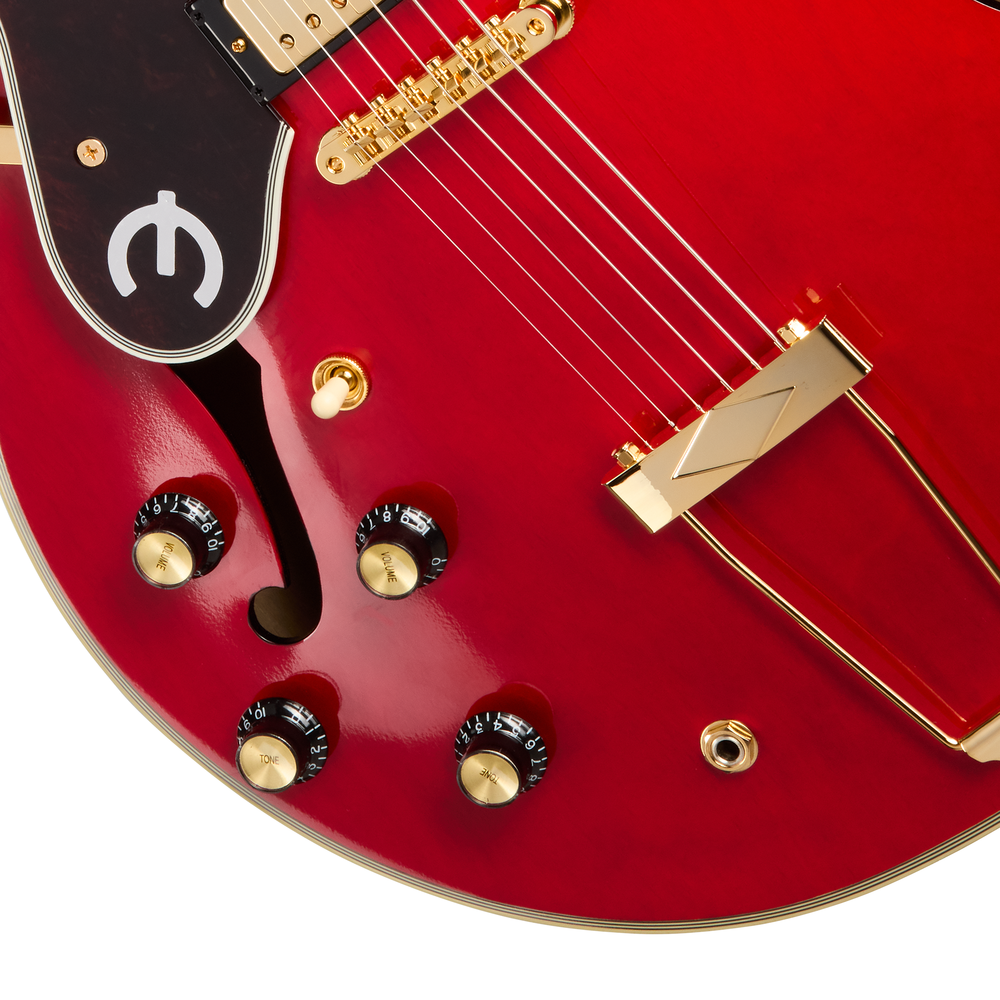 Epiphone Masterbuilt Gem Archer Sheraton - Cherry Red - Left Handed