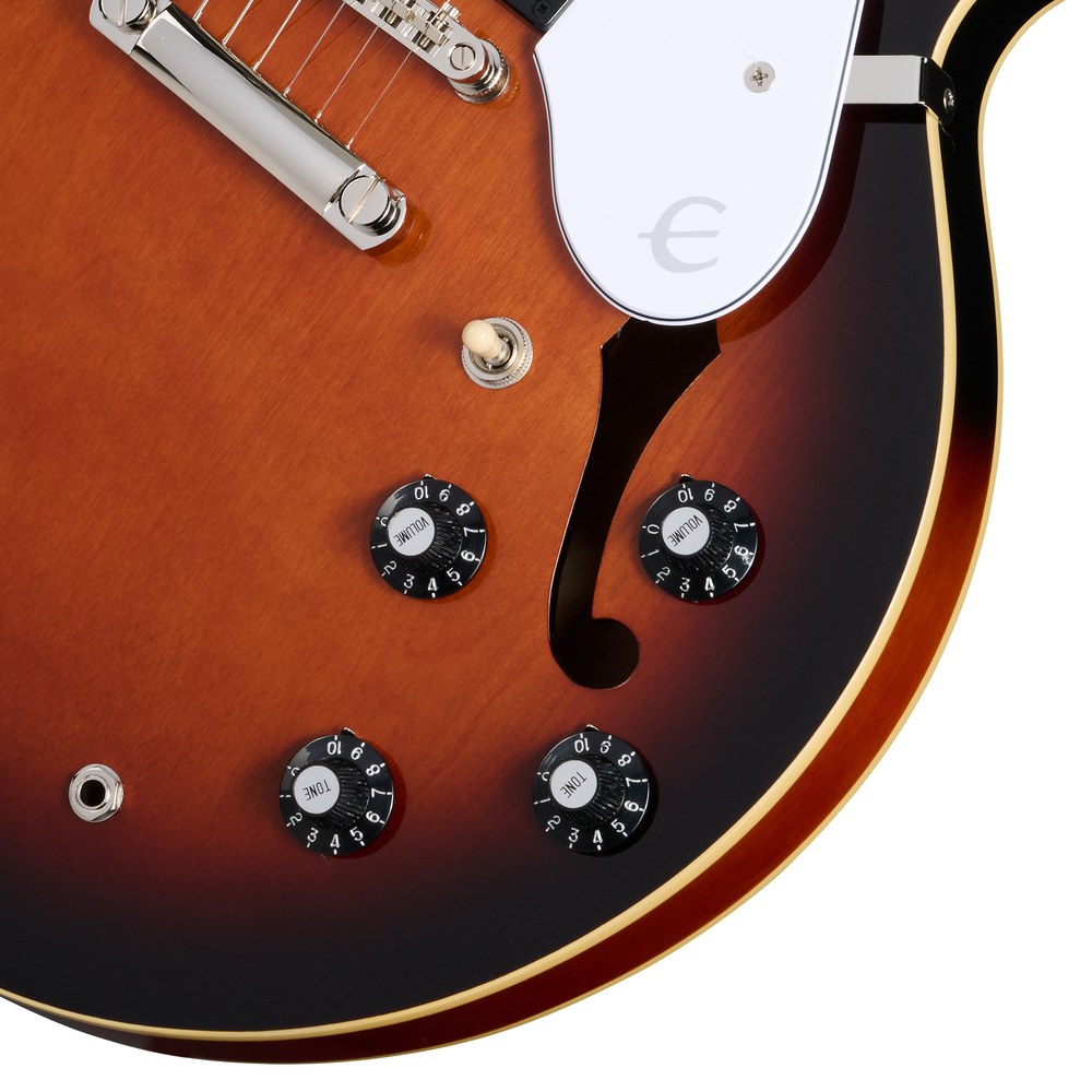 Epiphone Bonehead Riviera - Dark Tobacco Sunburst