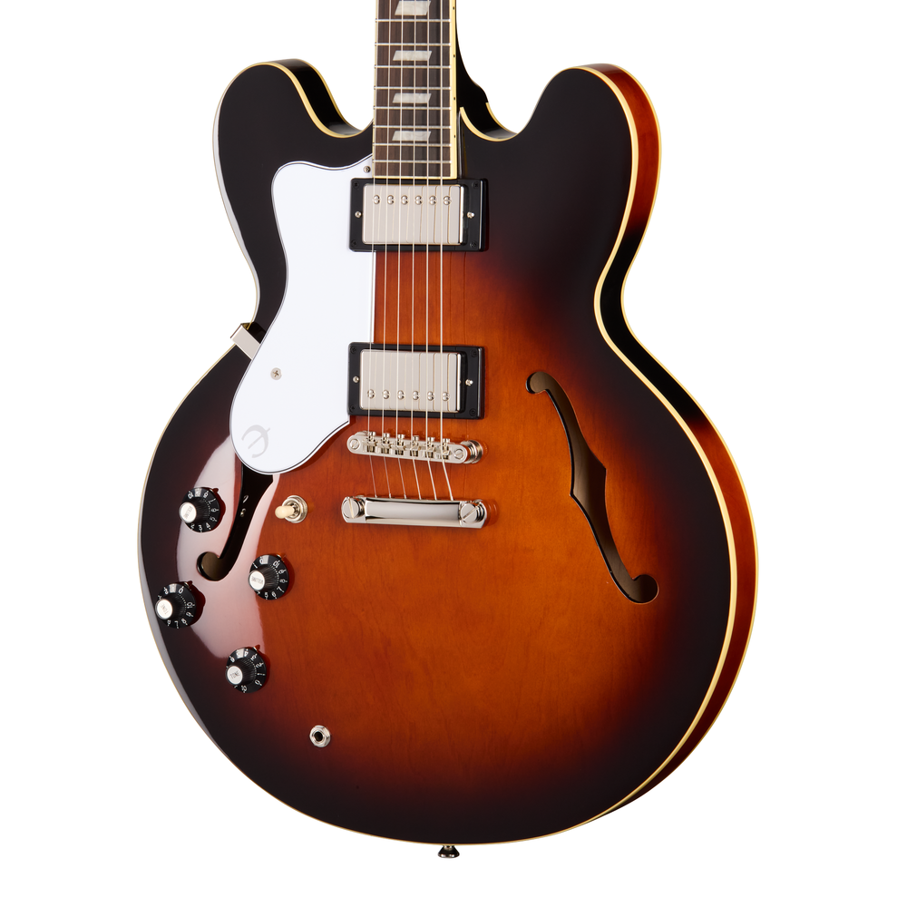 Epiphone Bonehead Riviera - Dark Tobacco Sunburst - Left Handed