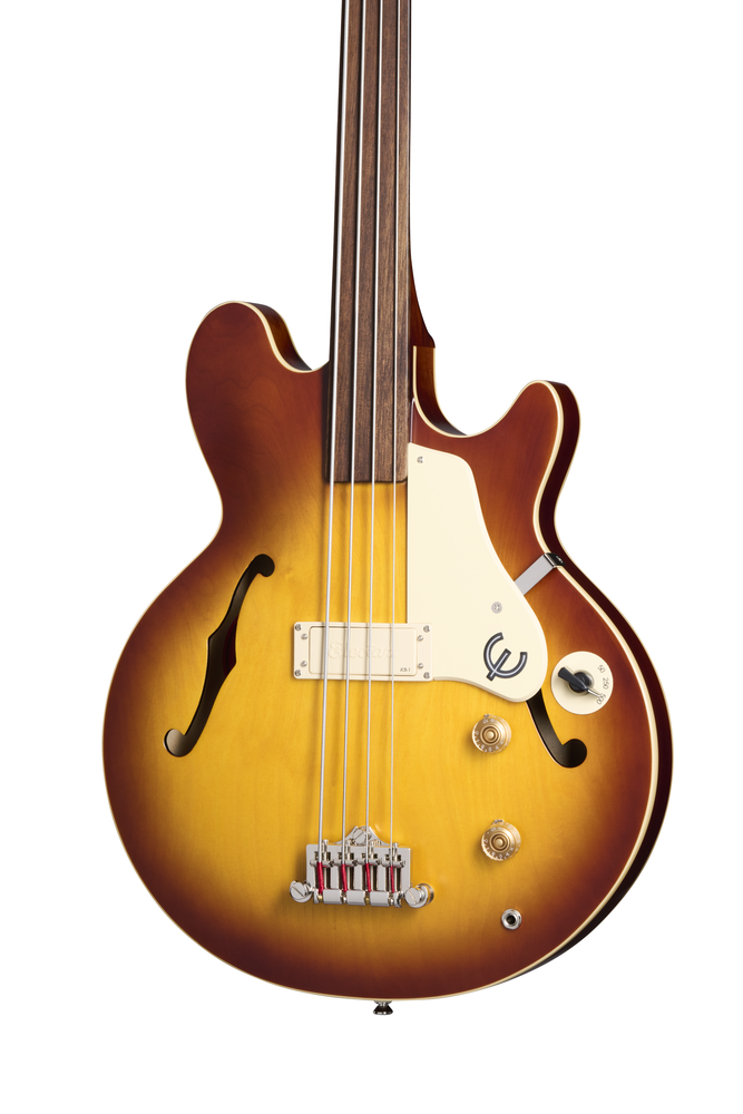 Epiphone Jack Casady Fretless Bass - Aged Royal Tan