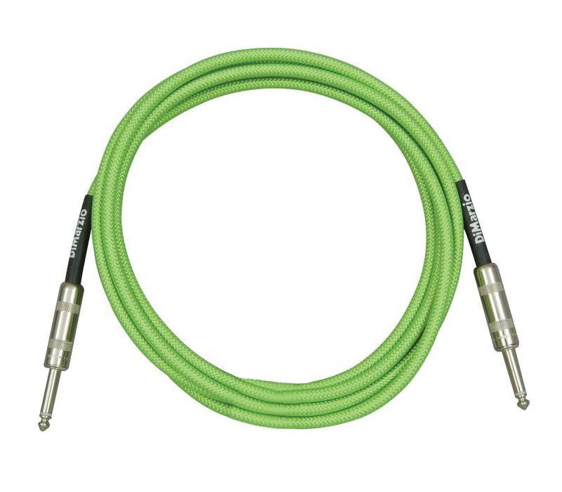 Dimarzio Braided Instrument Cable 10ft (3m) - Neon Green
