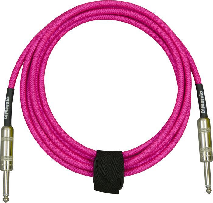 Dimarzio Braided Instrument Cable 10ft (3m) - Neon Pink