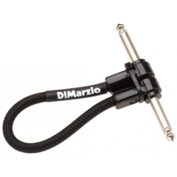 Dimarzio Braided 6 inch Pedal Board Patch Cable - Black
