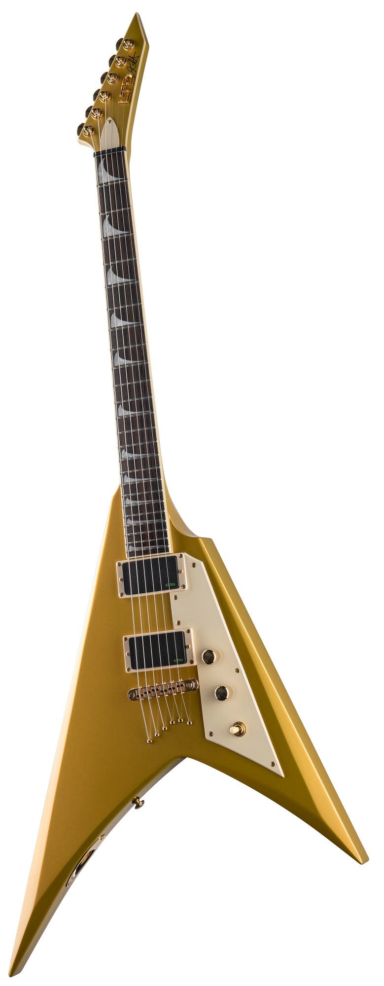ESP LTD Kirk Hammett Signature KH-V - Metallic Gold