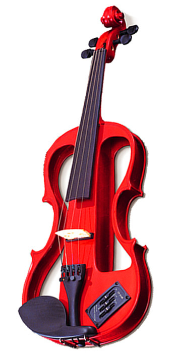 Carlo Giordano Electric Violin 4/4 - Red (EV202CRD4/4)