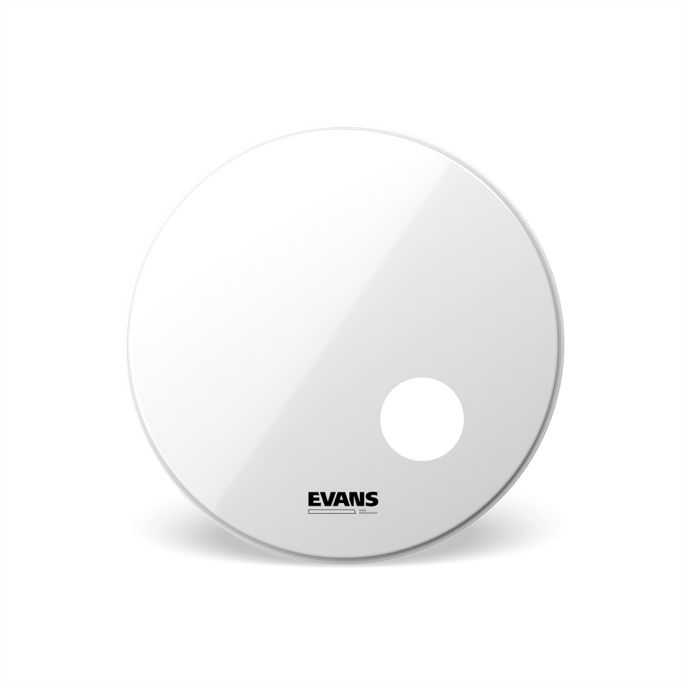 Evans 22" EQ3 Resonant Bass Drum Head - Smooth White