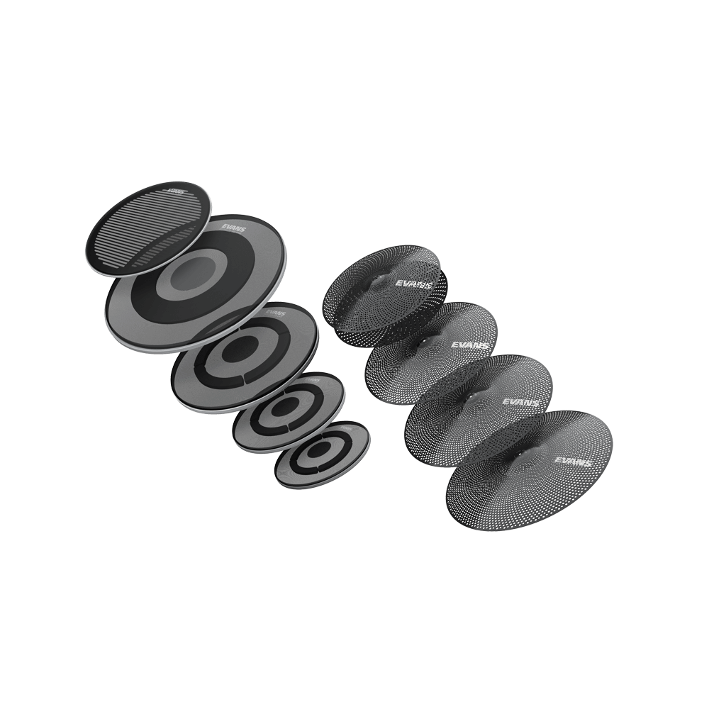 Evans dB ONE Mesh Drumhead - Rock Tom Pack (10", 12", 16") 14" Snare 22" Bass + Cymbals