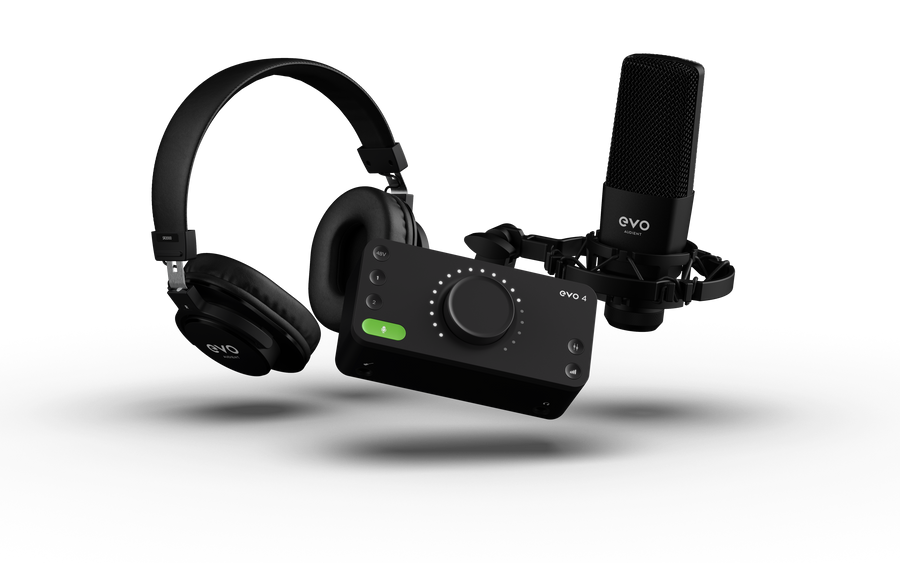 EVO by Audient EVO4 SRB (Start Recording Bundle) Interface w/Mic + Headphones