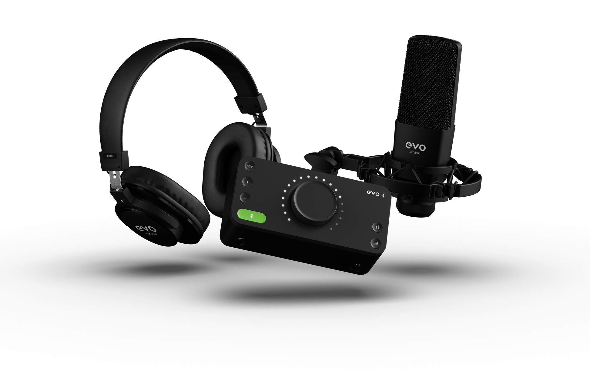 EVO by Audient EVO4 SRB (Start Recording Bundle) Interface w/Mic + Headphones