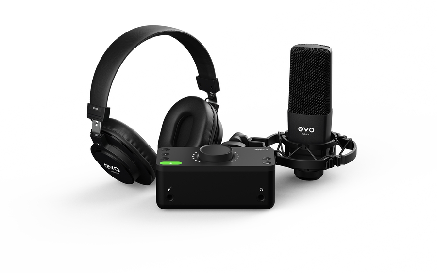 Audient EVO4 SRB (Start Recording Bundle) Interface w/Mic + Headphones