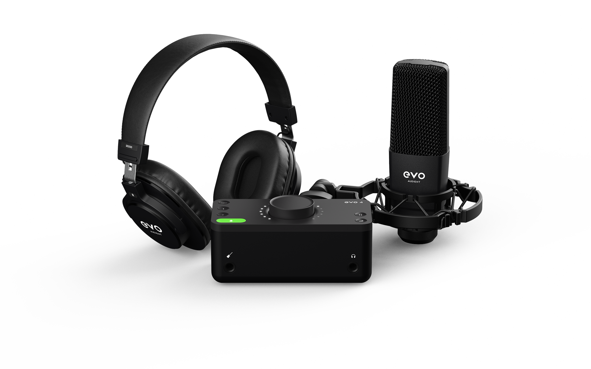 EVO by Audient EVO4 SRB (Start Recording Bundle) Interface w/Mic + Headphones