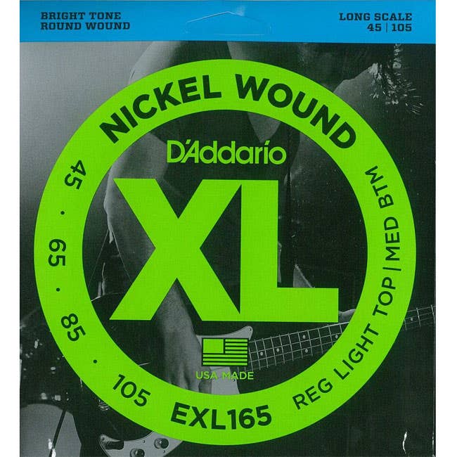 Daddario EXL165 nickel wound bass string set 45-105
