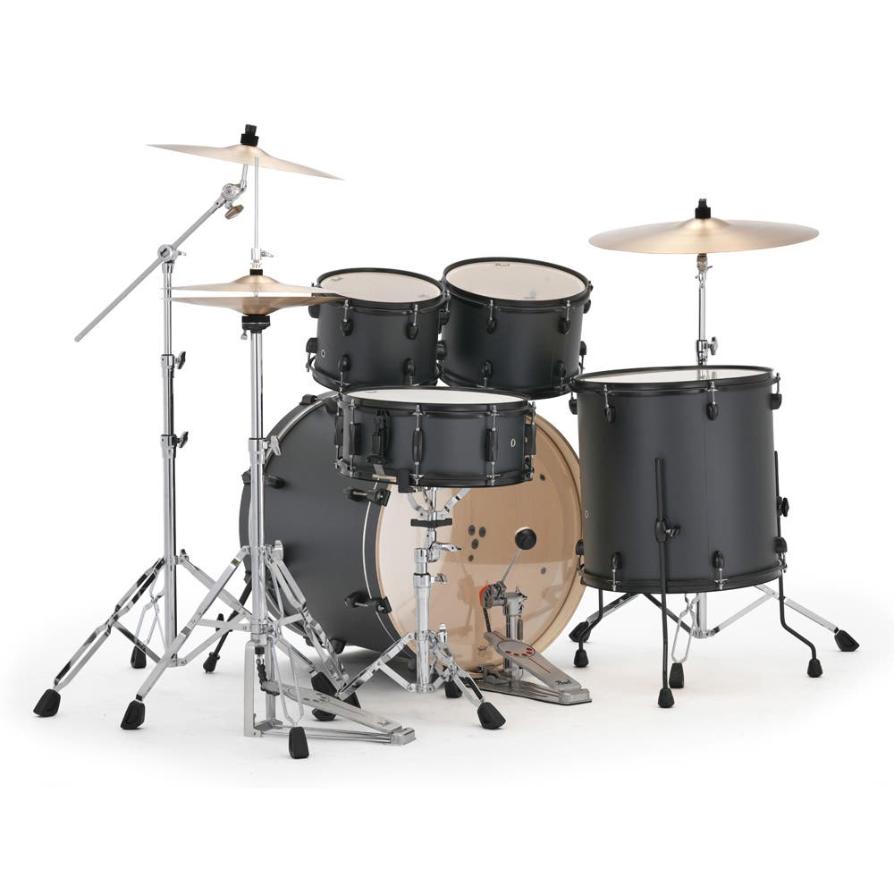 Pearl Limited Edition Export Fusion Plus Drum Kit - Granite Slate / Black HW - One Only