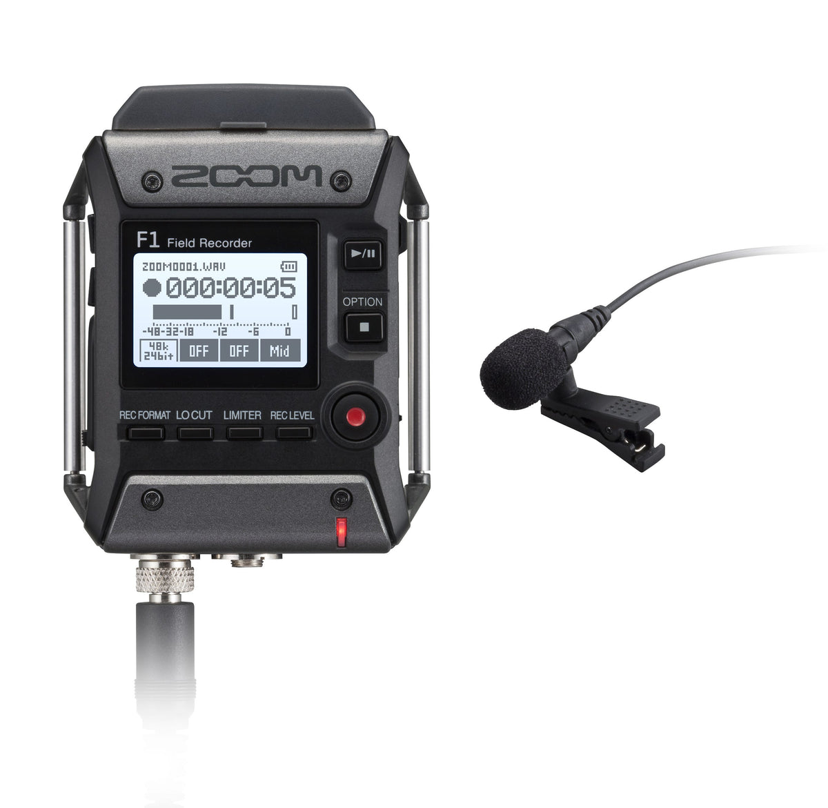 Zoom F1-LP Field Recorder w/Lavalier Mic