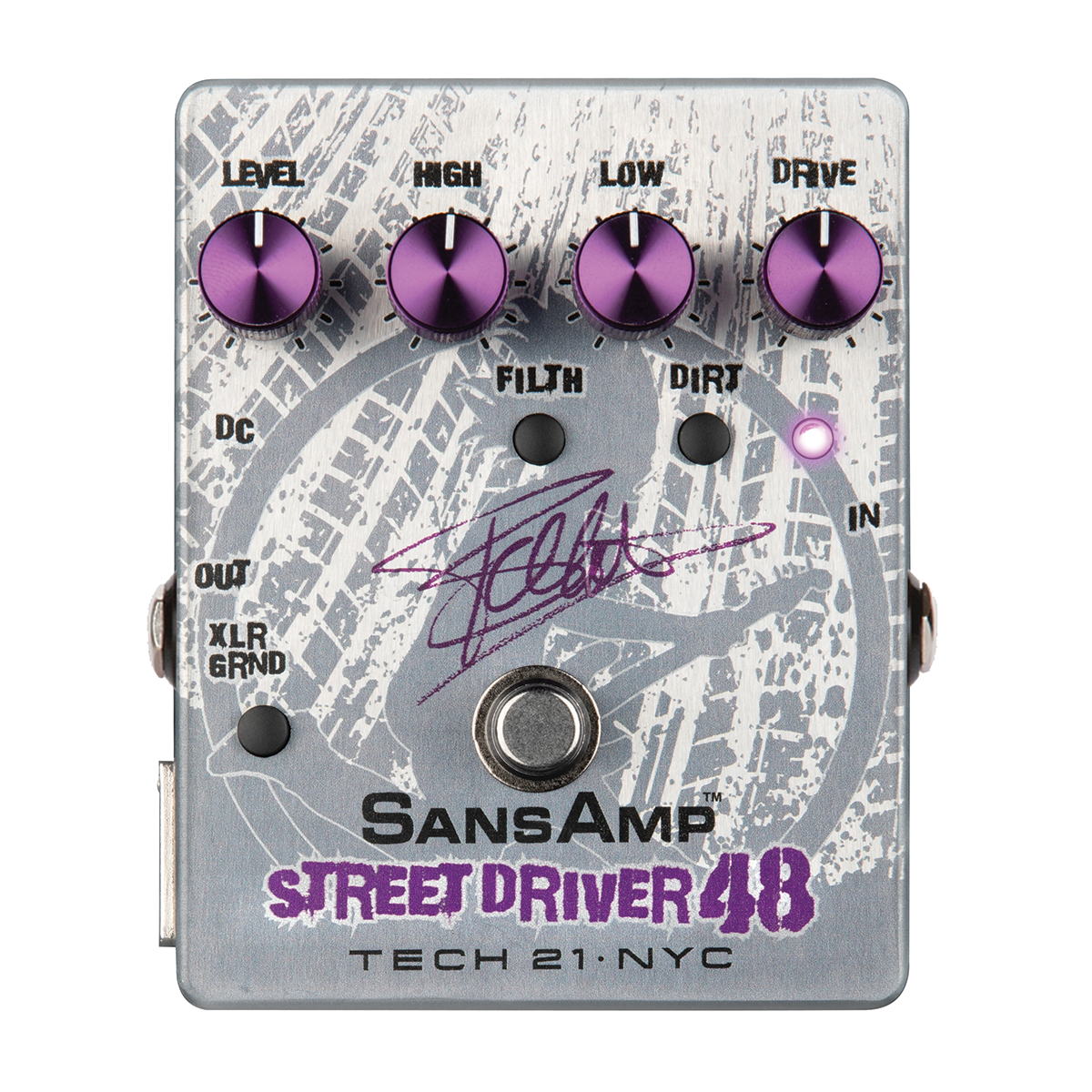 Tech 21 SansAmp Frank Bello Street Driver 48 Bass Preamp Pedal