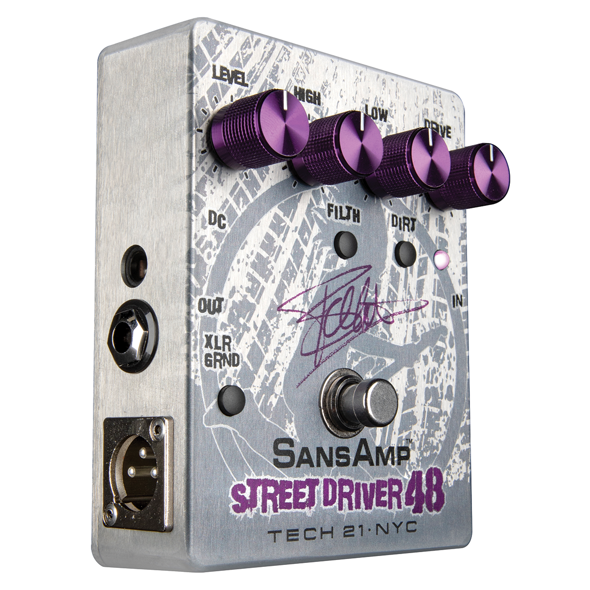 Tech 21 SansAmp Frank Bello Street Driver 48 Bass Preamp Pedal