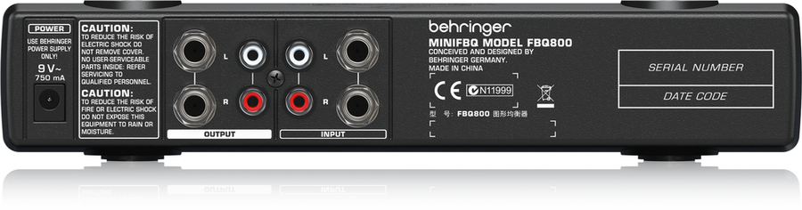 Behringer FBQ800 8-Band Graphic EQ w/FBQ