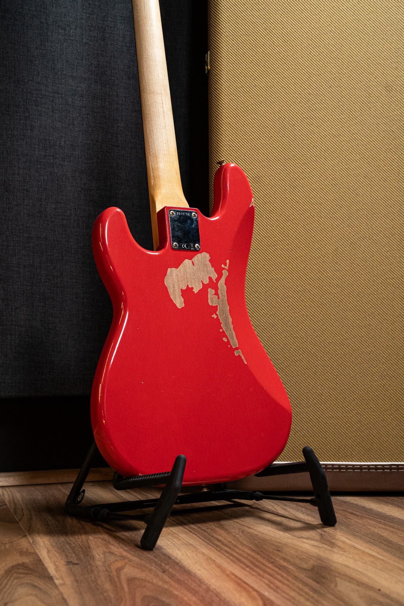 Fender Pino Palladino Signature Precision Bass - Fiesta Red over Desert Sand