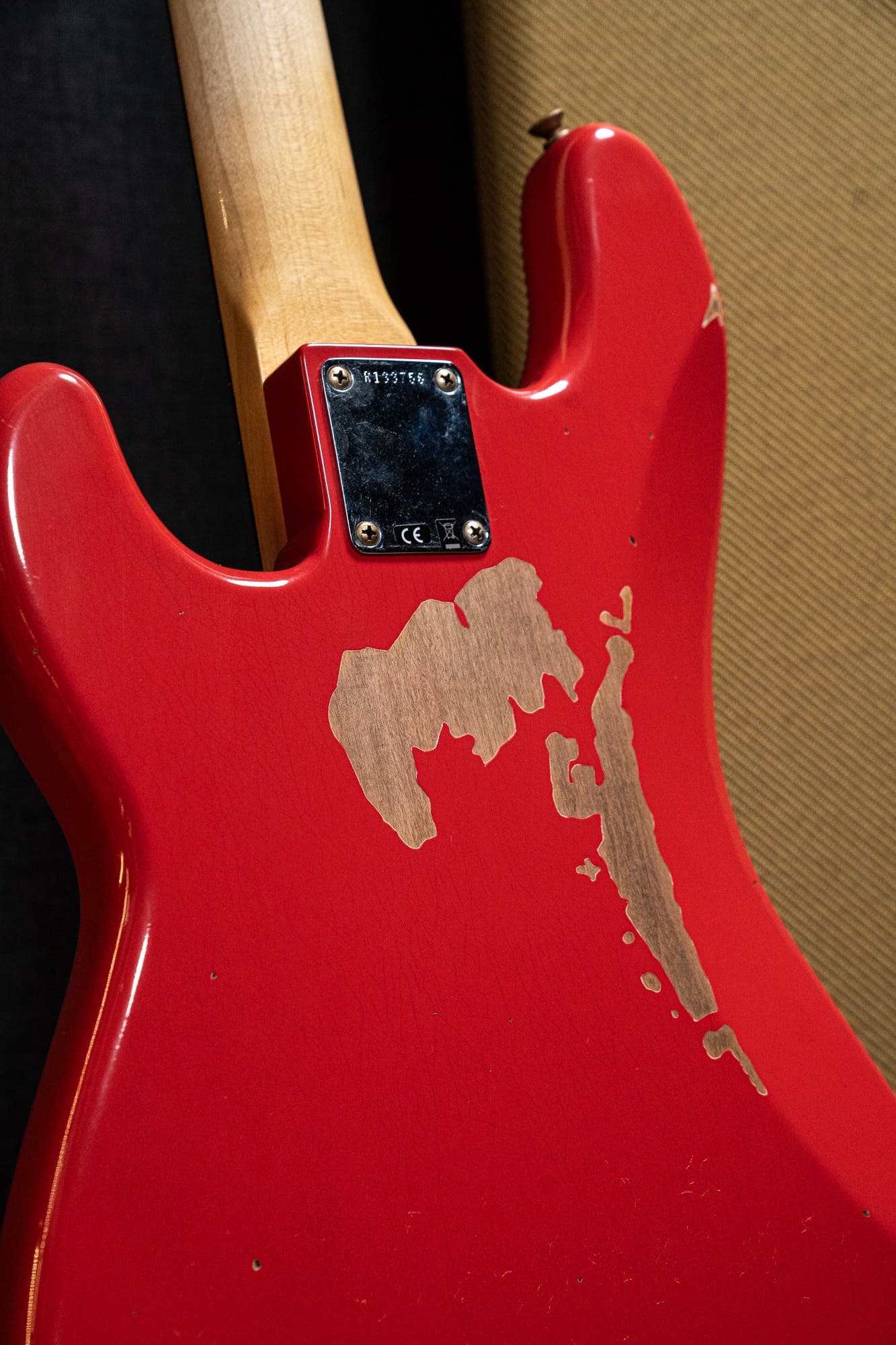 Fender Pino Palladino Signature Precision Bass - Fiesta Red over Desert Sand