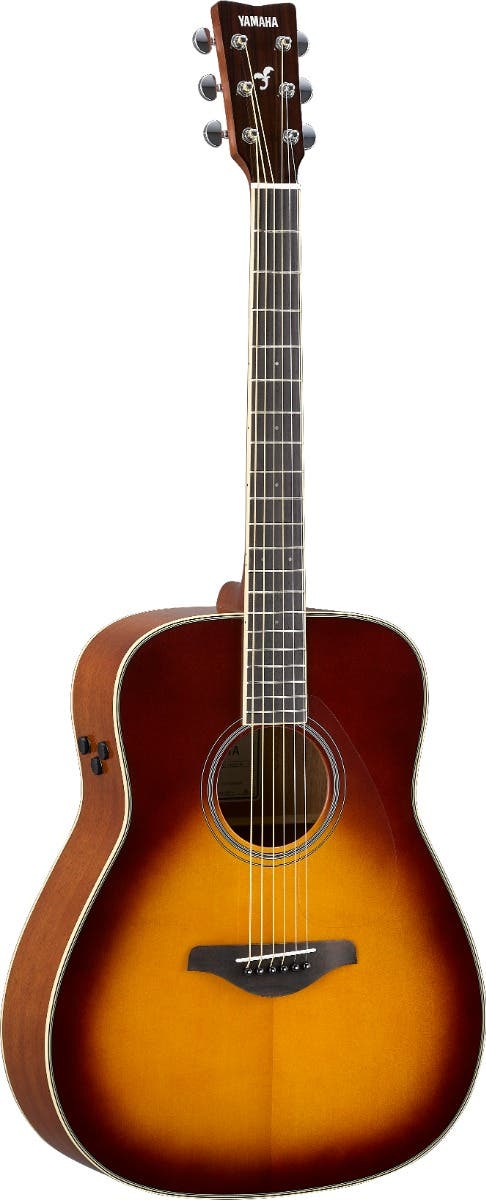 Yamaha FG-TA TransAcoustic Dreadnaught Guitar - Brown Sunburst