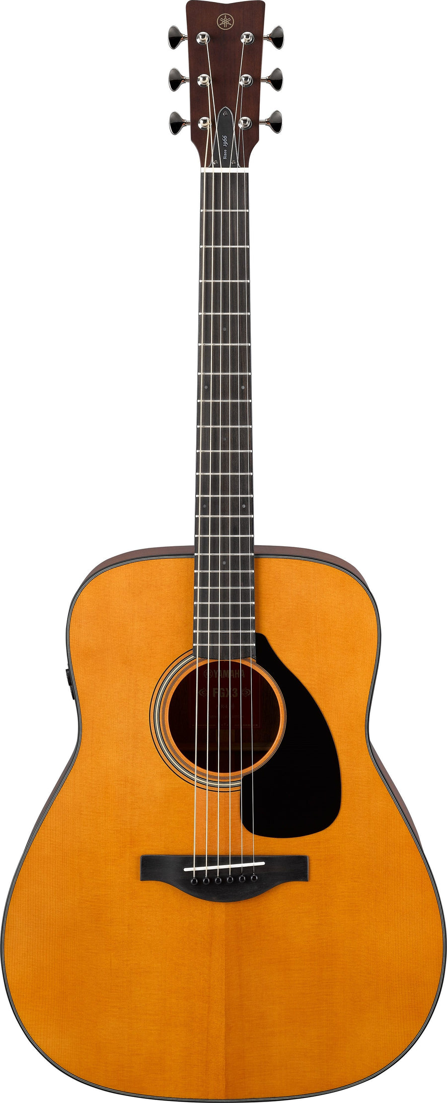 Yamaha FGX3 Red Label Acoustic Electric Guitar w/Bag- Vintage Natural