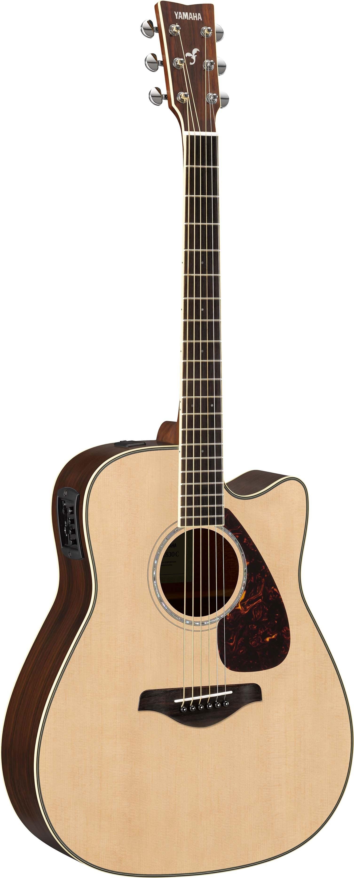 Yamaha FGX830CNT Solid Top Acoustic/Electric Guitar - Natural