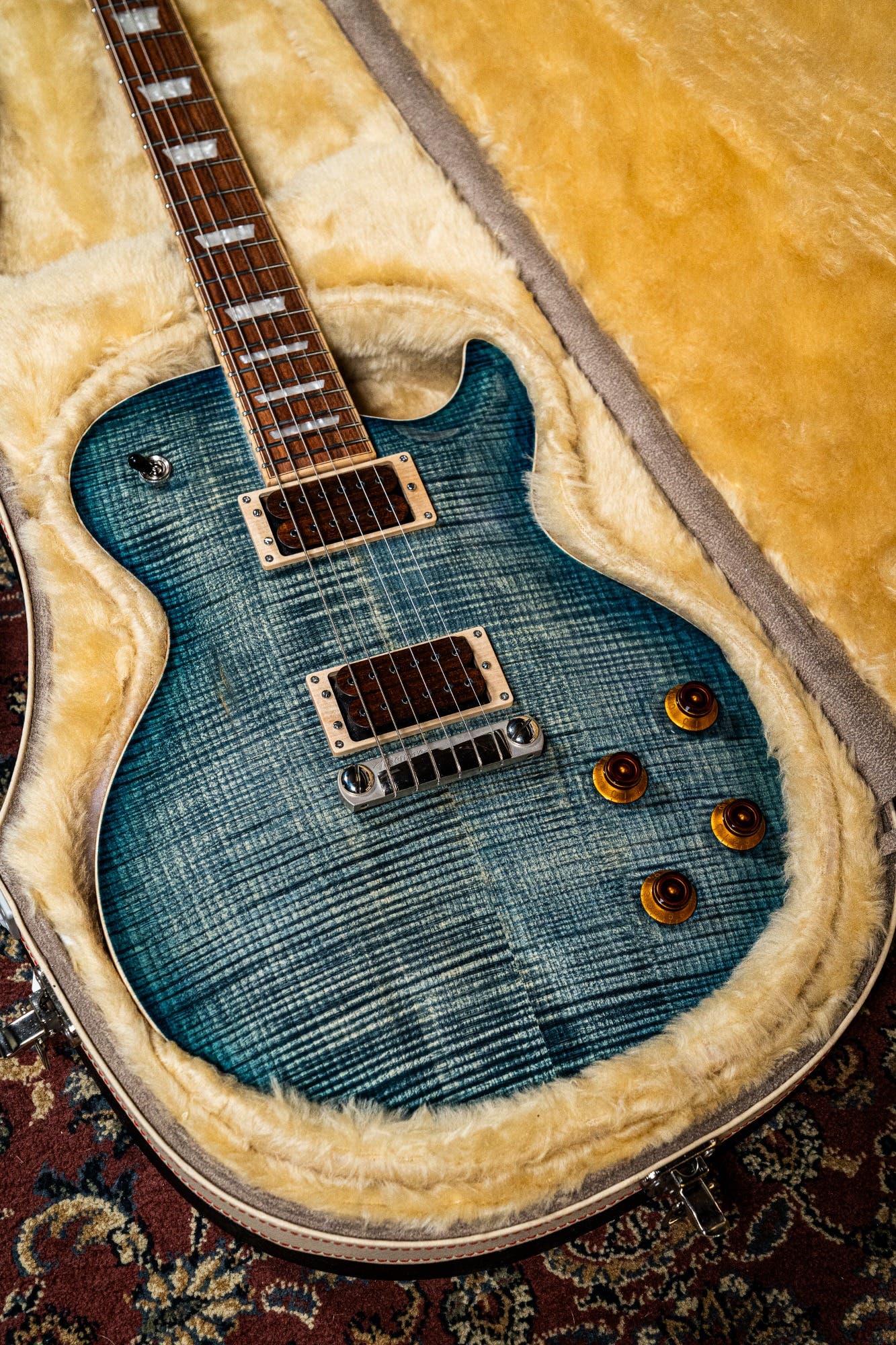 Fibenare Basic Jazz Semihollow Body - Blue Jeans