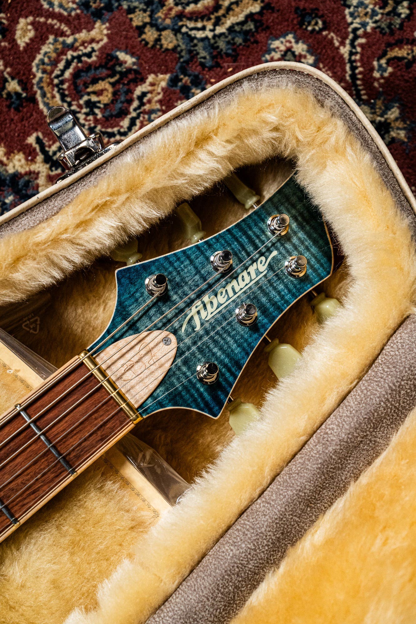 Fibenare Basic Jazz Semihollow Body - Blue Jeans