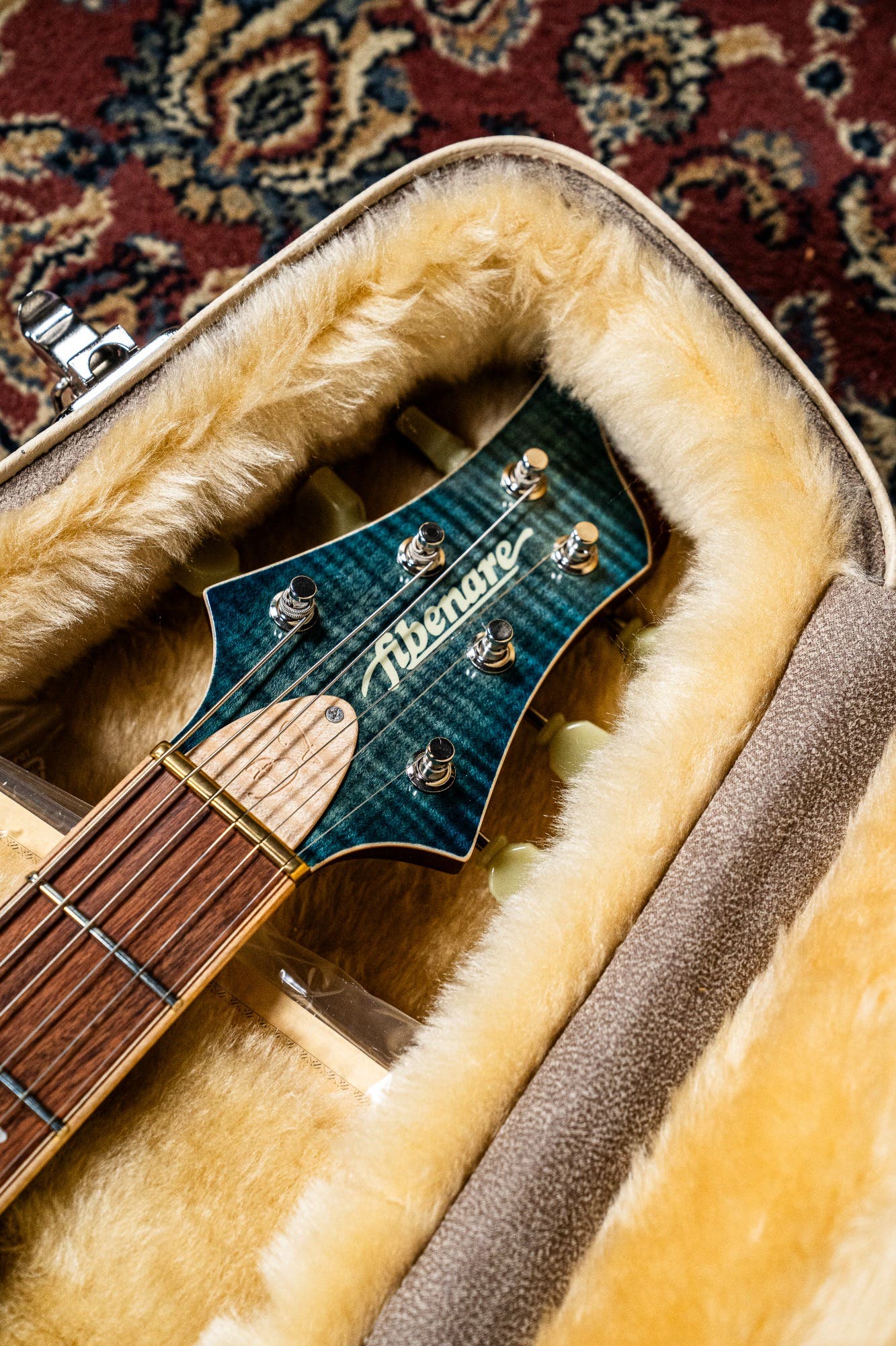 Fibenare Basic Jazz Semihollow Body - Blue Jeans