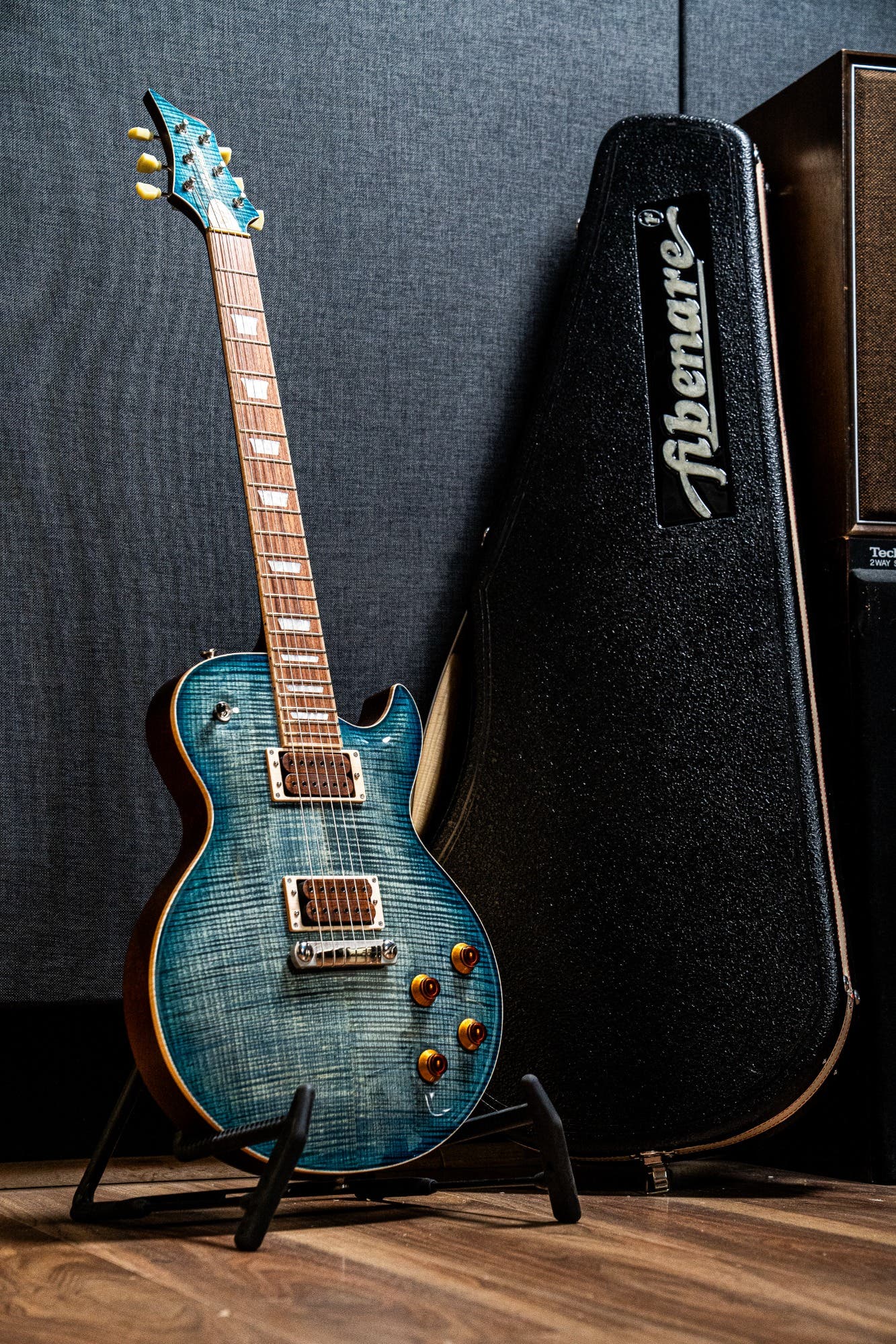 Fibenare Basic Jazz Semihollow Body - Blue Jeans