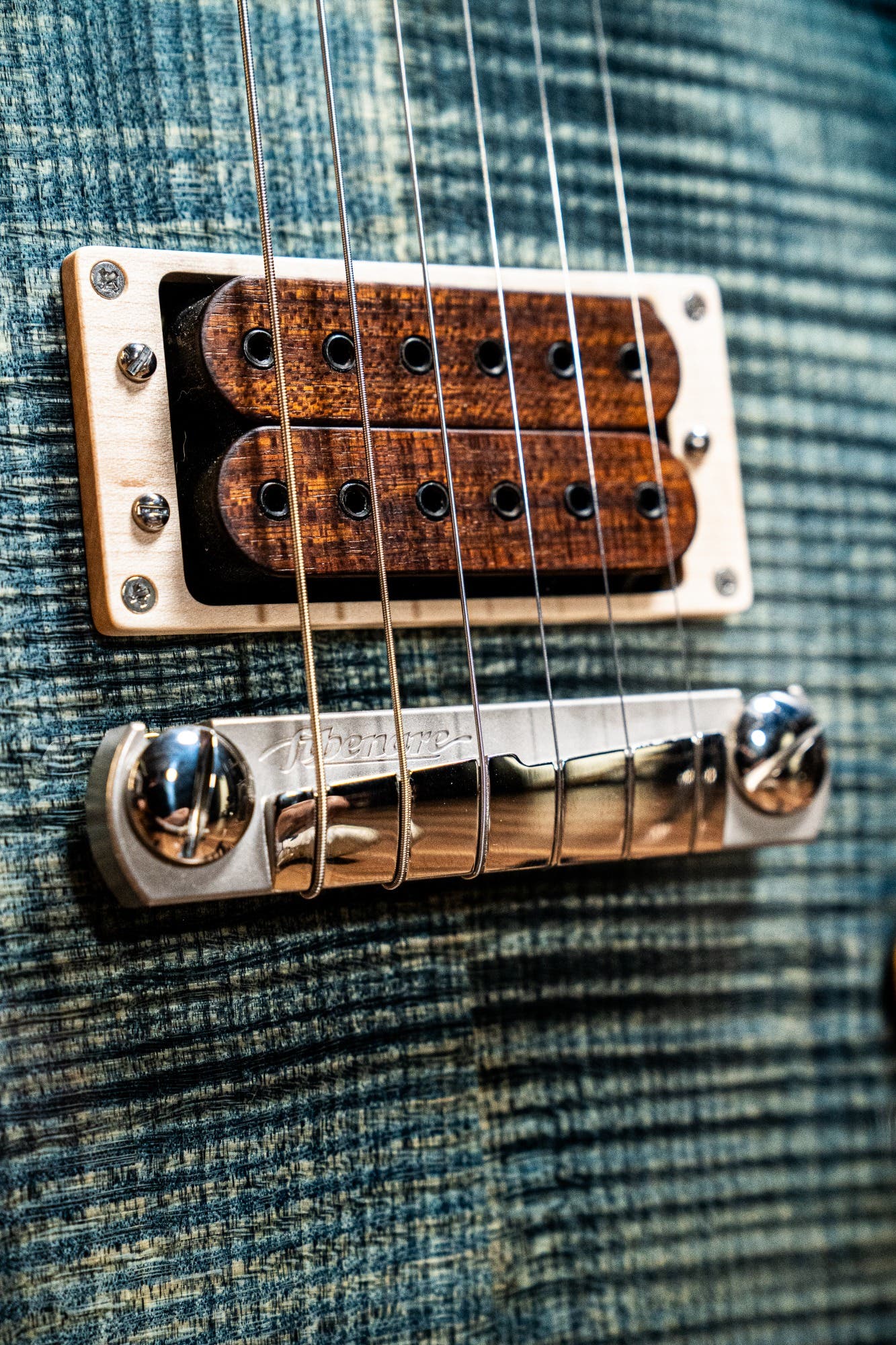 Fibenare Basic Jazz Semihollow Body - Blue Jeans