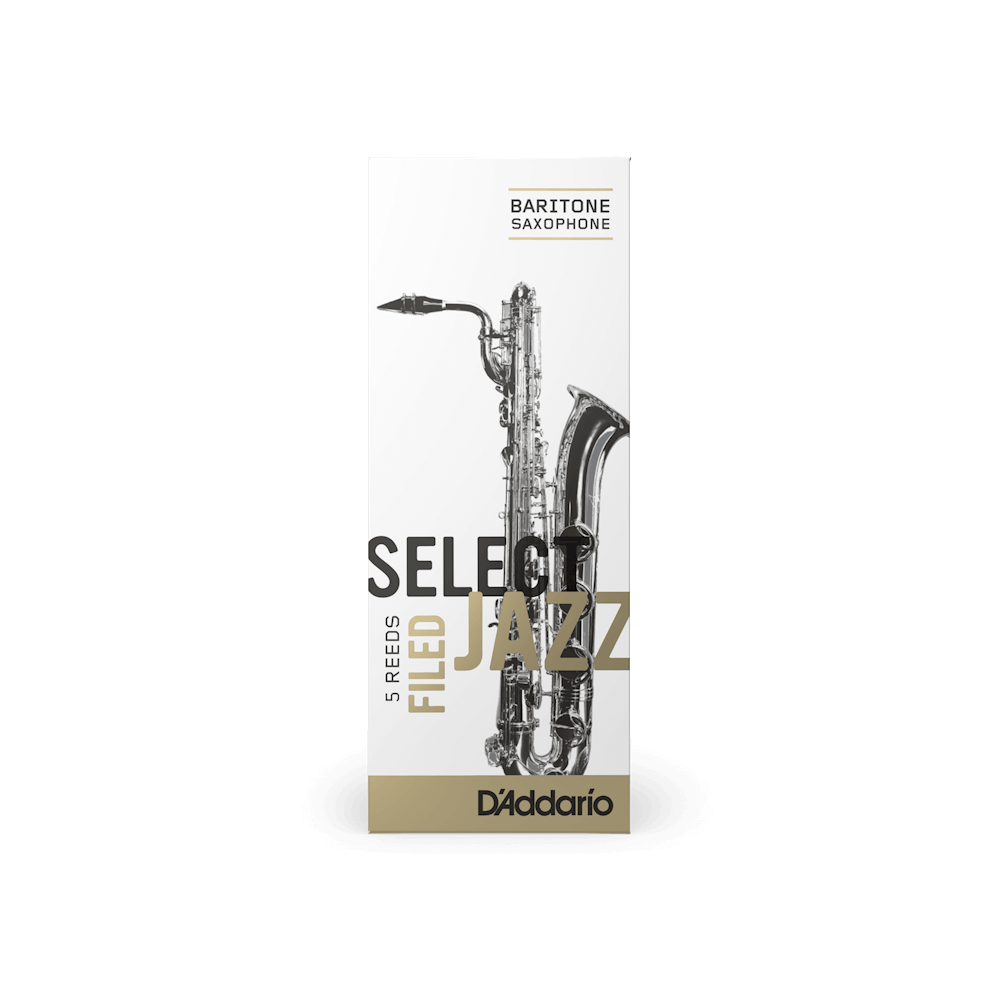 Rico Select Baritone Sax Reed - Filed 3M - 5 pack