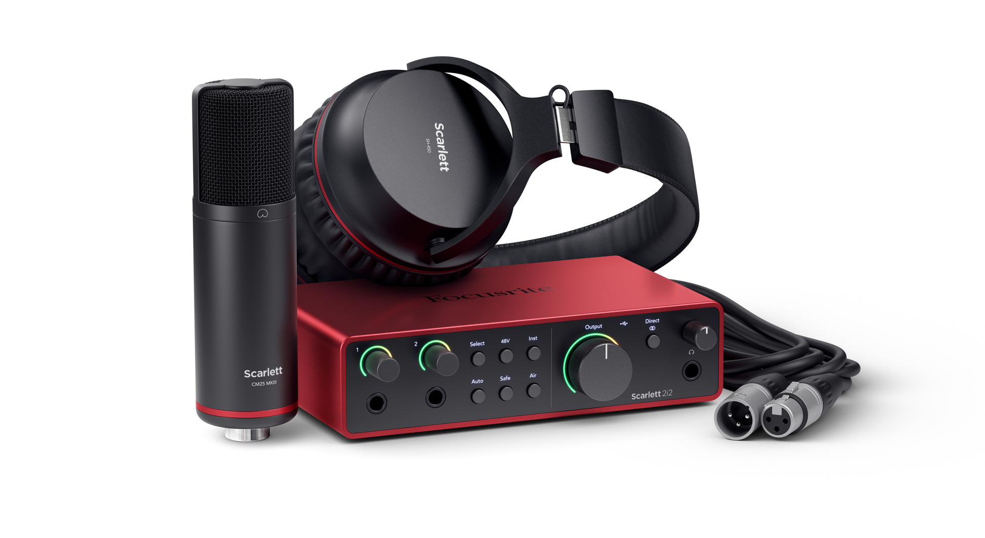 Focusrite Scarlett 2i2 Studio 4th Gen USB Audio Interface Bundle