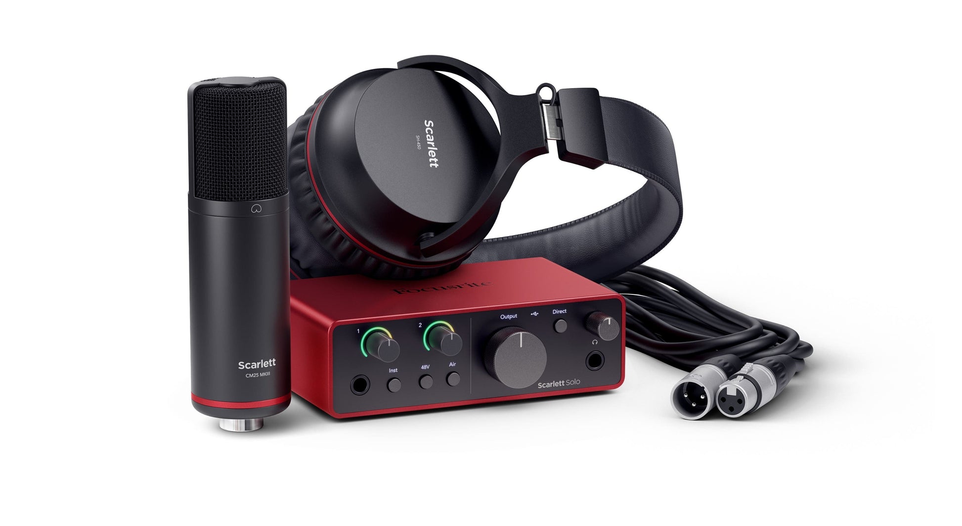 Focusrite Scarlett Solo Studio 4th Gen USB Audio Interface Bundle