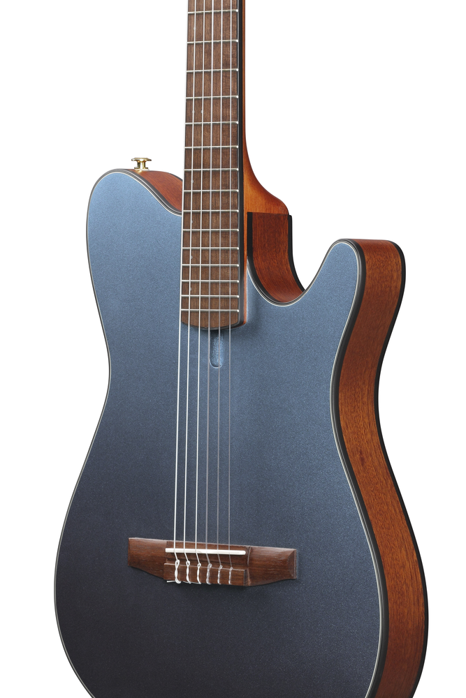 Ibanez FRH10N Nylon String Guitar - Indigo Blue Metallic Flat
