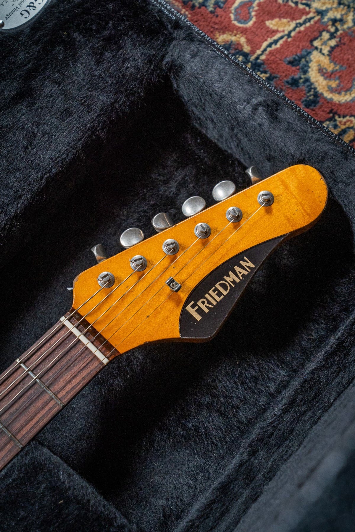 Friedman Vintage S HSS - Rosewood FB - Nitro Heavy Aged Purple Metallic Over Sage Green