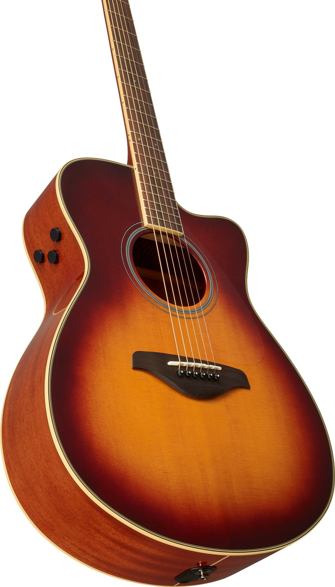 Yamaha FSC-TA TransAcoustic Concert Guitar w/Cutaway - Brown Sunburst