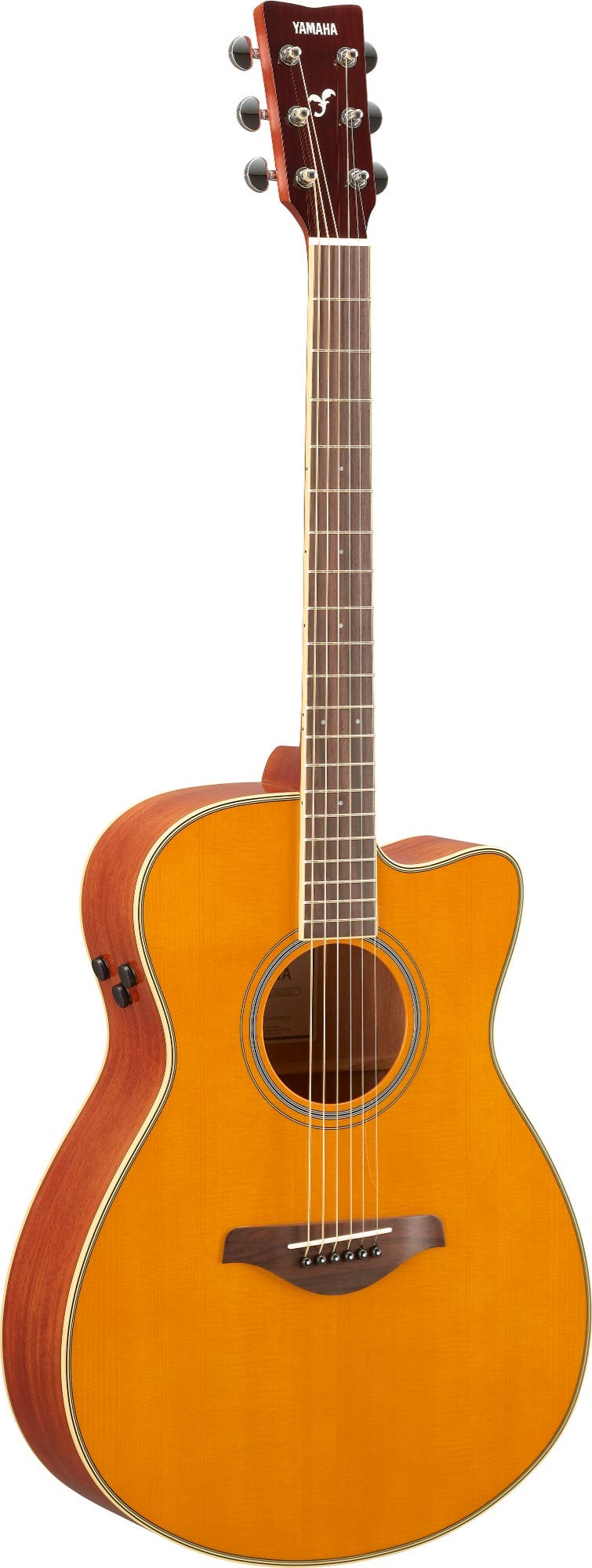 Yamaha FSC-TA TransAcoustic Concert Guitar w/Cutaway - Vintage Tint